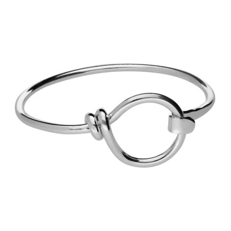 Men's circle bracelet in silver