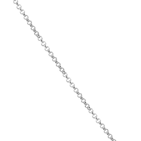 Cadena rolo en plata