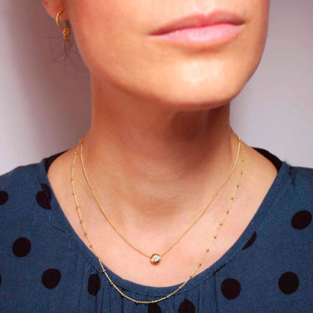 Collares de oro baratos con circonitas