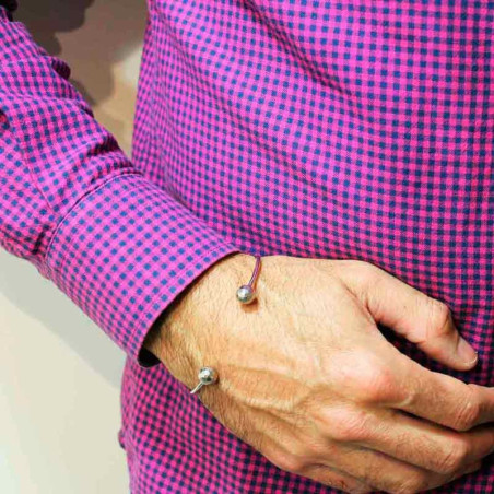 Balls bracelet for men in silver