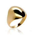 Golden Oval Seal Ring