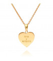 Personalized Gold Heart Pendant