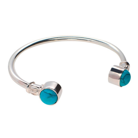 Turquoise torque bracelet