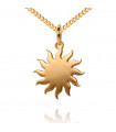 Sun Pendant in Gold