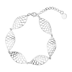 Pulsera Rejilla en Plata