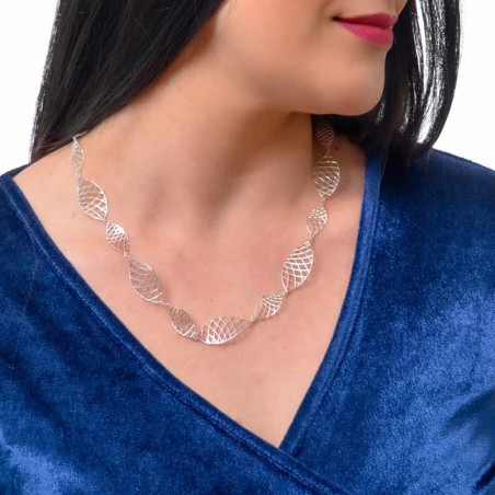 Collar rejilla mujer
