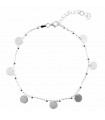 Silver Balls and Medal Anklet