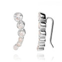 Pendientes trepador circonitas brillantes