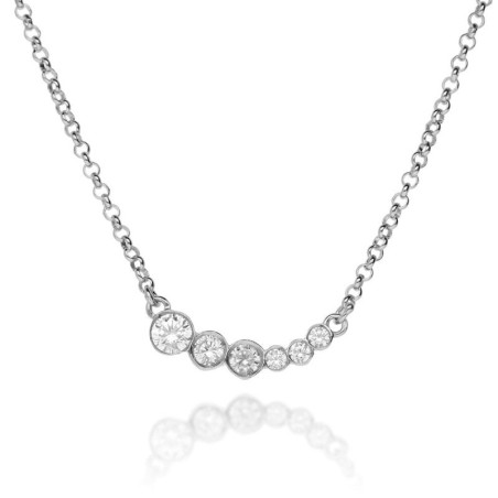 Shiny silver necklace