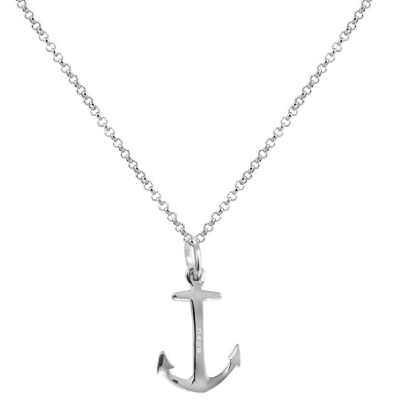 Large boat anchor necklace