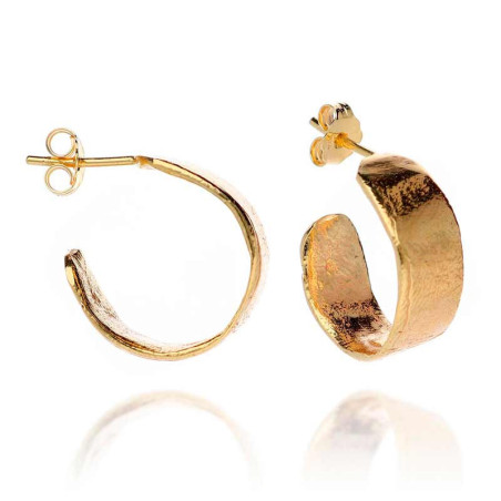 Gold hoop earrings