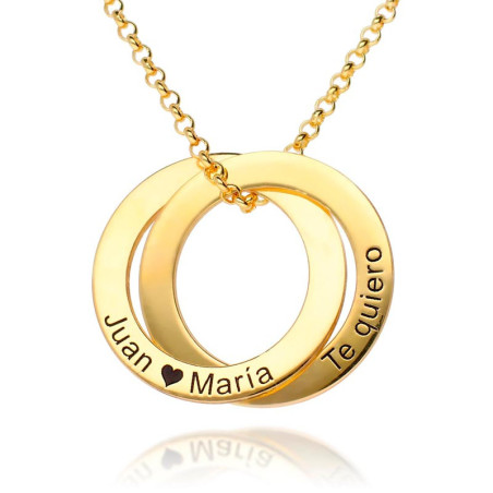 Golden Concentric Circles Choker – Custom necklaces