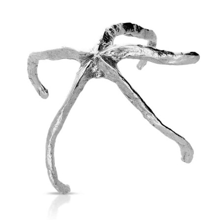 Pulseras estrellas de mar en plata de primera ley