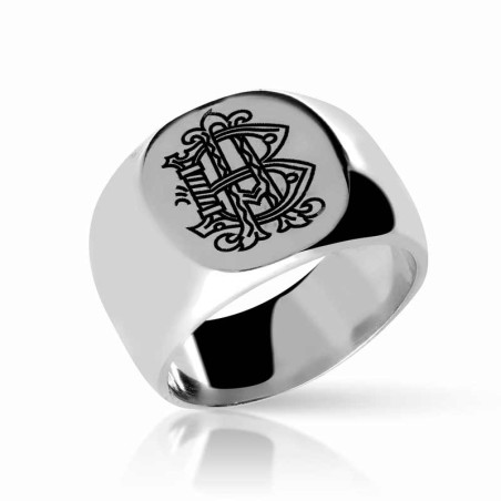 Personalized stamp in silver