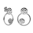 Circle hoop earrings