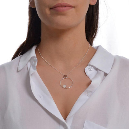 Sterling silver hoop choker