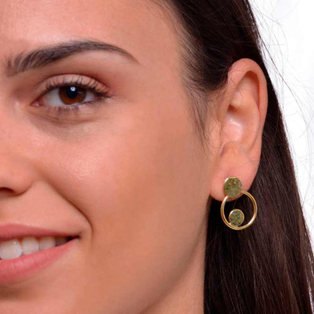 Gift hoop earrings for women in gold