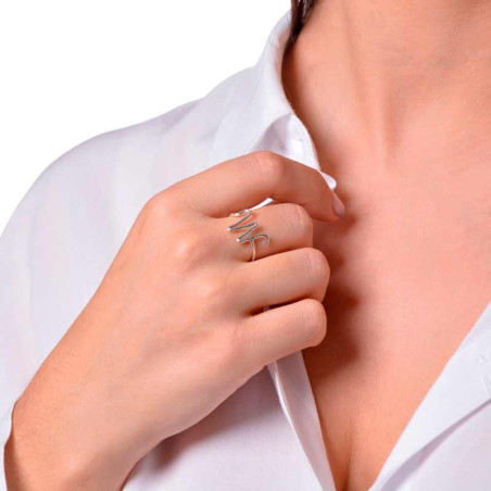 Anillo Valeria inicial personalizado
