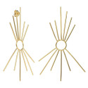 Golden sun earrings from the Bali collection