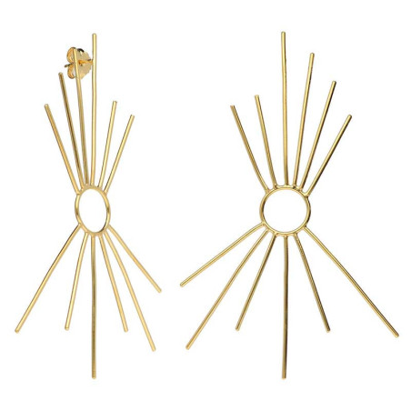Pendientes sol  dorados de la colección Bali