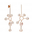 Bali pearl sun earrings