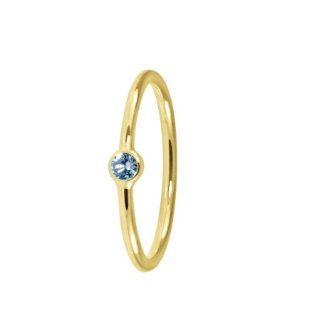 Anillo Midi Piedra Chapado – Anillos de plata