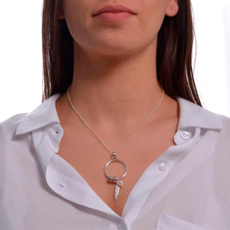 Cheap pendant for women with personalized hoops