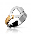 Gold Silver Bow Ring