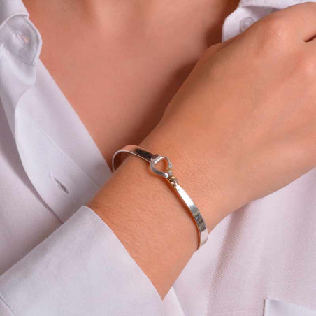 Pulsera oro y plata de la colección Lazo