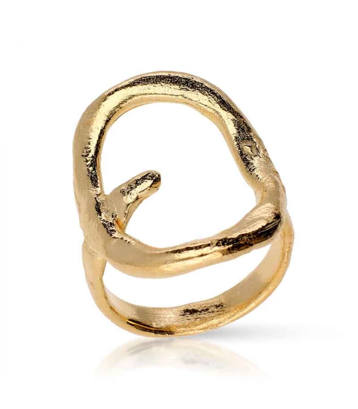 Deformed circle ring from the Urano collection