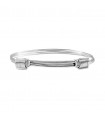 Silver bracelet knots