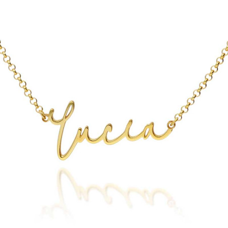 Collar con nombre Lucia en plata