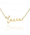 Gold Signature Name Necklace