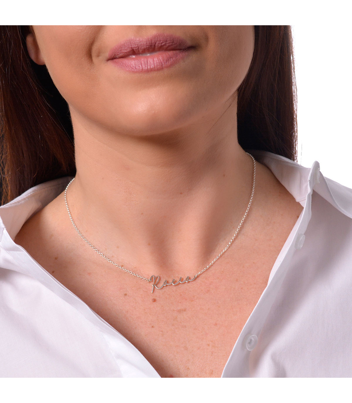 Collar con nombre personalizado, collares de plata de ley personalizados  para mujer, collares con nombre personalizados, joyería de regalo para mujer