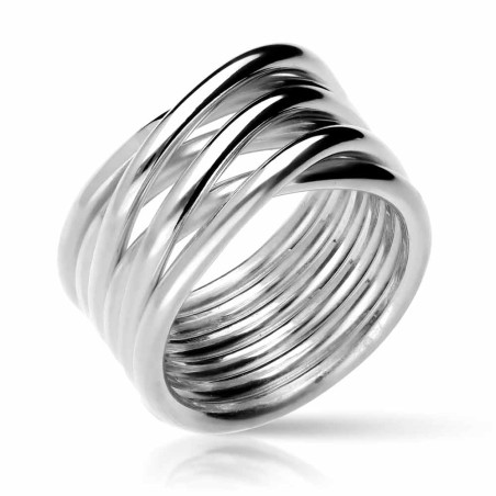 Knot ring with six laps