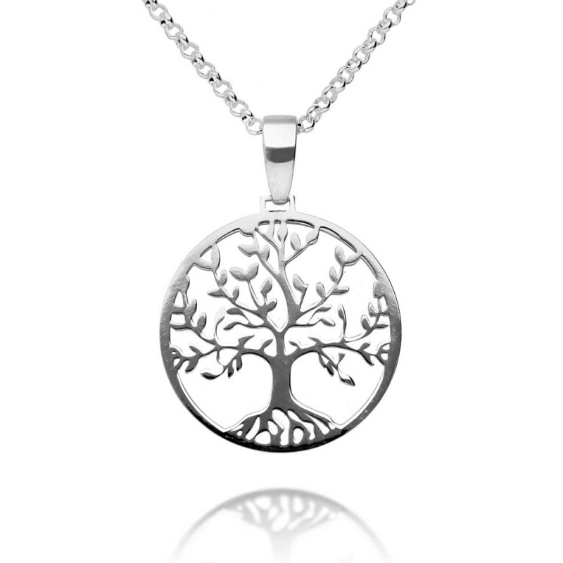 tree of life with silver chain