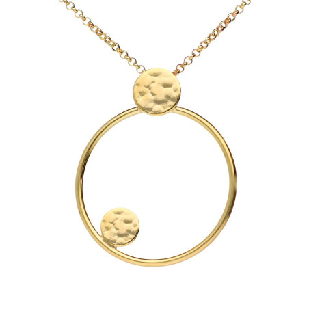 Choker hoops with golden circles