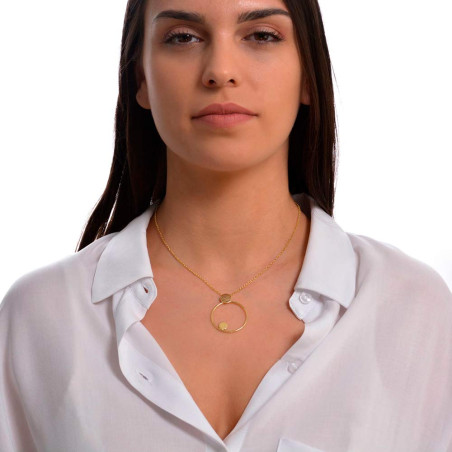 Women's golden circles necklace