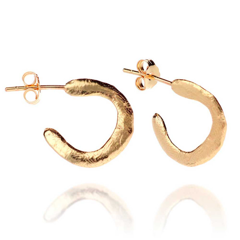 Pendientes aros pequeños dorados