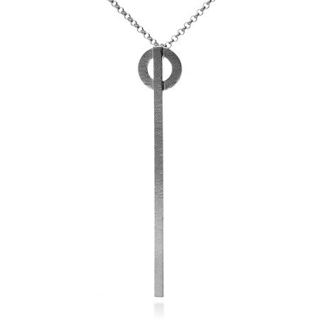 Collar rectángulo en plata