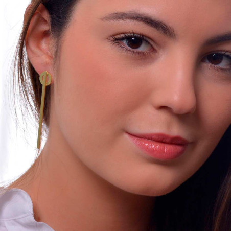 Pendientes largos para bodas en plata