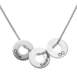 Collar Círculos Personalizados Plata