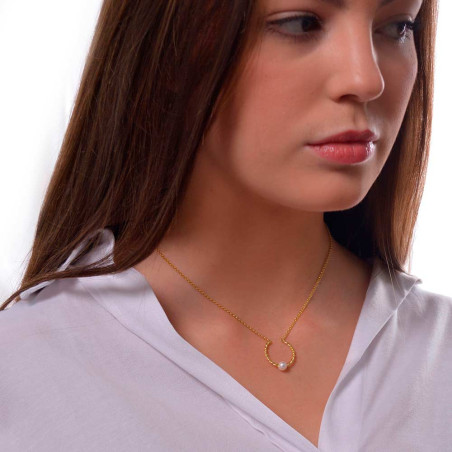 Pearl choker for women in silver