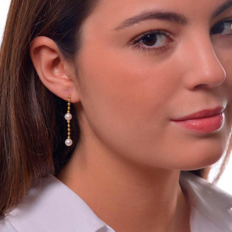 Pendientes baratos para mujer de bolas y perlas