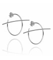 Bernal Silver Hoop Earrings