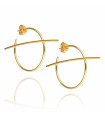 Golden Bernal Hoop Earrings