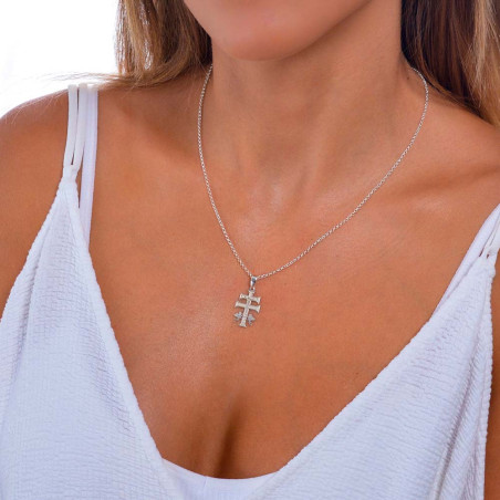 cruz de caravaca en plata