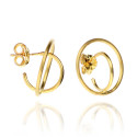 Pendientes Saturno Dorado
