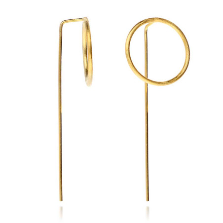 Long hoop earrings
