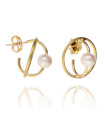Saturn Pearl Earrings